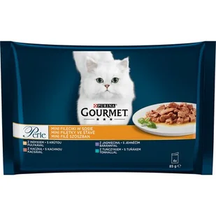 PURINA Gourmet perle Karma mokra dla kota mix Ind/kacz/tuń/jag 12 x 85g - Mokra karma dla kotów - miniaturka - grafika 1