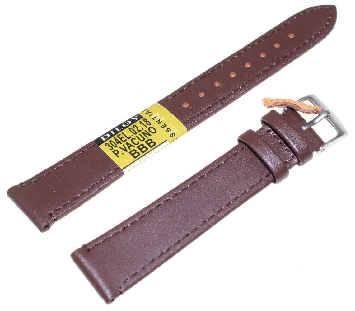 Sk��rzany pasek do zegarka 18 mm Diloy 304EL.18.2