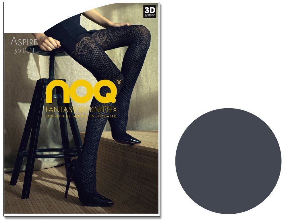 Kryjące Wzorzyste Rajstopy W Kratę Jak Kabaretki Graphite 4