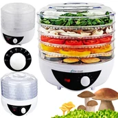 Suszarki do grzybów, owoców i warzyw - Mocna Suszarka Do Grzybów Owoców Warzyw 250W Duża XXL Pojemność 5KG - miniaturka - grafika 1