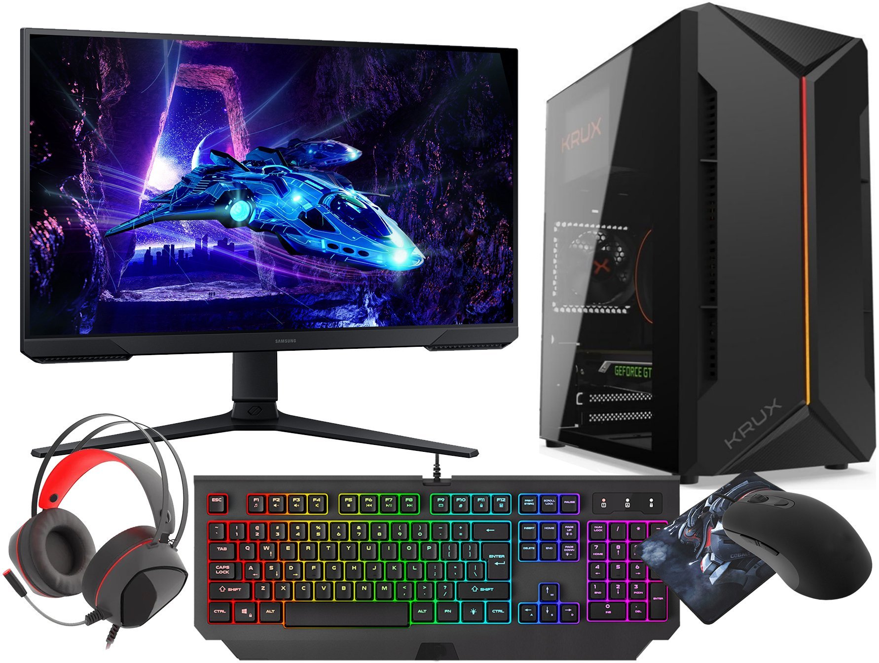 Vist ZESTAW Ryzen 7 Pro 4750G 32GB SSD 1TB WiFi 6 BT 5 W11 + LCD 24 180Hz 1ms VI2829