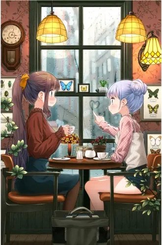 Plakat Anime Manga New Game+ ng_019 A2 (custom)