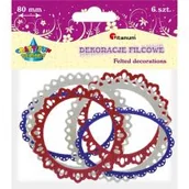 Dekoracje domu - Koronka filc 8cm A6 x104 363609 - miniaturka - grafika 1