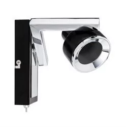 Paulmann 66670 Spotlight Turn Max 1 X 10 W GU10 230 V chrom czarna/metal/kuźnieckie ststoff 666.70 lampa sufitowa lampa LED reflektor lampa sufitowa 66670 - Lampy ścienne - miniaturka - grafika 1