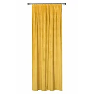 Zasłony - Zasłona z taśmą VELUTTO 140 x 260 cm musztardowa - miniaturka - grafika 1