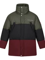 Kurtki męskie - Dare 2b Płaszcz pikowany "Barbegal" w kolorze oliwkowo-czarno-czerwonym - miniaturka - grafika 1