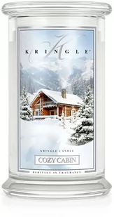 Kringle Candle Cozy Cabin 2 Wick Large Jar - świeca zapachowa 100 h - Świece - miniaturka - grafika 1