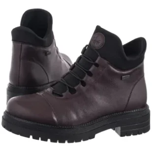 Botki Czerwone Y3163-35 Red (RI39-e) Rieker - Botki damskie - miniaturka - grafika 1