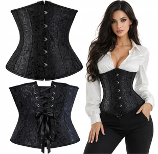 Gorset modelujący talię underbust czarny - XL - Odzież ciążowa Gorset modelujący talię underbust czarny - XL - Odzież ciążowa - miniaturka - grafika 1