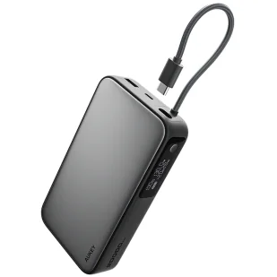 Aukey Powerbank 20000 mAh o mocy 100W z wbudowanym kablem USB-C PB-Y48 Spark Sling 20000 - Powerbanki - miniaturka - grafika 1