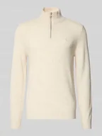 Swetry męskie - Sweter z dzianiny z kołnierzem - miniaturka - grafika 1