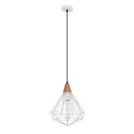 Lampy sufitowe - Italux Lampa wisząca zwis Maelle 1x60W E27 biała MDM-2591/1S WH - miniaturka - grafika 1