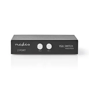 Nedis CSWI5902BK przełącznik wideo VGA - Inne akcesoria audio-wideo - miniaturka - grafika 1