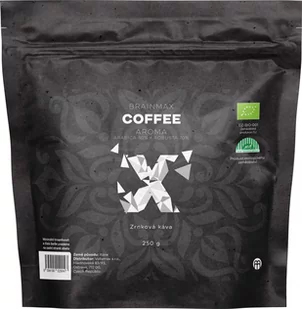 BrainMax Coffee Aroma (Arabica 30% + Robusta 70%), kawa ziarnista, BIO, 250 g - Kawa - miniaturka - grafika 1