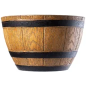 Donice - Donica na kwiaty Arro okrągła 33 x 20 cm, brązowa - miniaturka - grafika 1