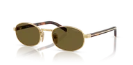 Okulary przeciwsłoneczne - Okulary Przeciwsłoneczne Prada PR B53S Gold - miniaturka - grafika 1