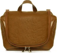 Kosmetyczki, organizery i kuferki - POLSKA SKÓRZANA KOSMETYCZKA SOLOME CAMEL - miniaturka - grafika 1