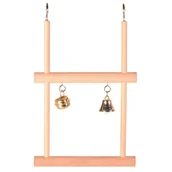 Akcesoria dla ptaków - Trixie HUŚTAWKA-TRAPEZ Z DZWONKAMI - miniaturka - grafika 1