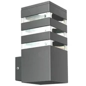 Lampy ogrodowe - Polux TEKSAS prosty grafit 1xE27 Kinkiet zewnętrzny 316165 316165 - miniaturka - grafika 1