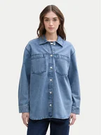 Kurtki damskie - Tom Tailor Denim Kurtka jeansowa 1045967 Niebieski Regular Fit - miniaturka - grafika 1