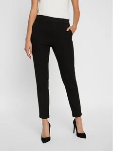 Vero Moda Chinosy Maya 10225280 Czarny Regular Fit - Spodnie damskie - miniaturka - grafika 1