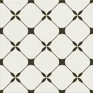 Płytki ceramiczne - Gres szkliwiony LOVELY PATCHWORK SENTIMA white-black mat 29,8x29,8 gat. II - miniaturka - grafika 1