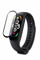 Akcesoria do smartwatchy - Szkło Ochronne Hybrydowe Black Do Xiaomi Mi Band 7 - miniaturka - grafika 1