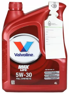 Valvoline Maxlife C3 5W30 4L - Oleje silnikowe - miniaturka - grafika 1