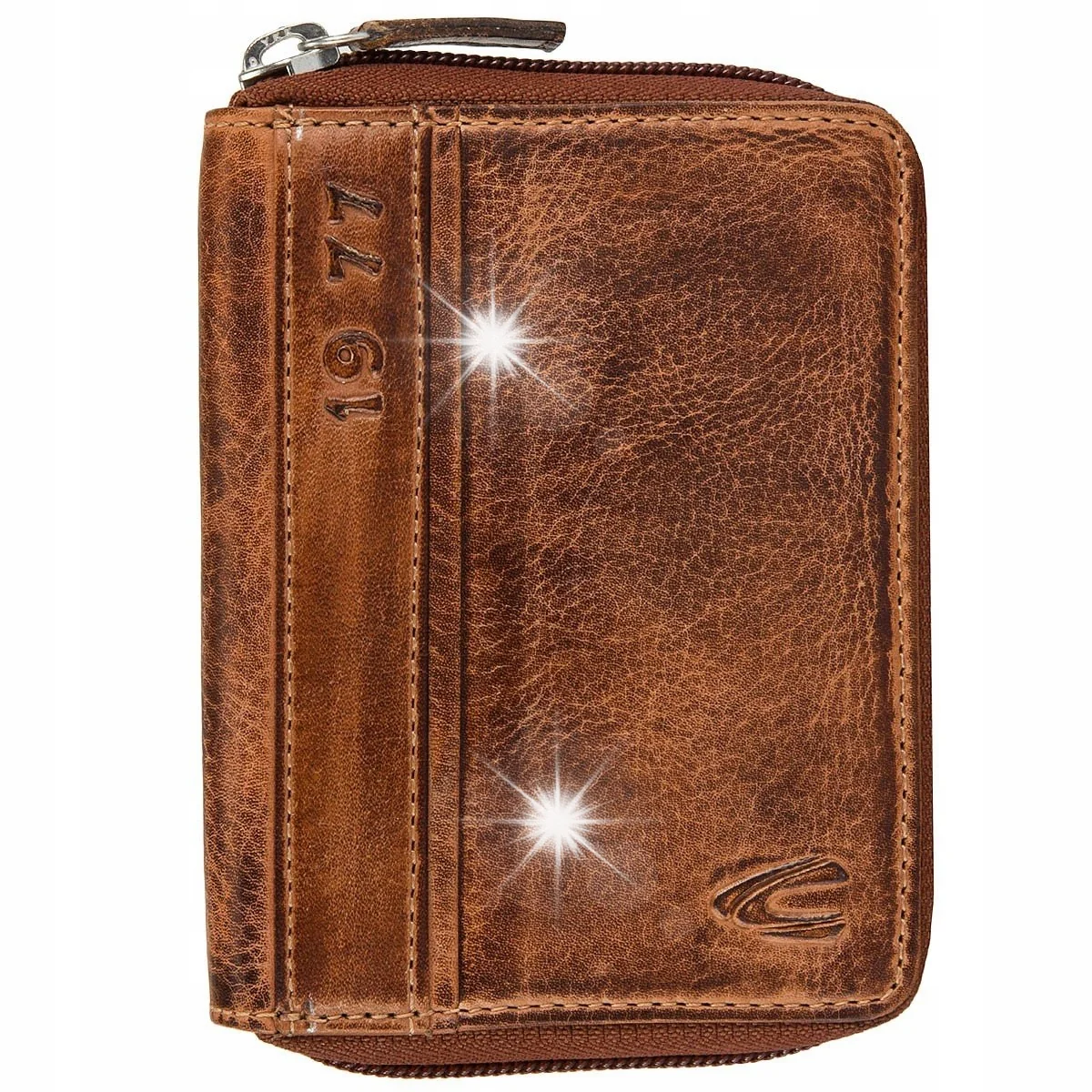 Camel Active MELBOURNE Retro Portfel Brąz Skóra