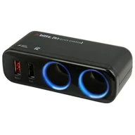 Akcesoria motoryzacyjne - Xblitz Rozdzielacz do zapalniczki Xblitz R2 QC 3.0 2xUSB Xblitz062 - miniaturka - grafika 1