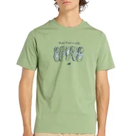 Koszulki męskie - Koszulka męska New Balance MT61778SAAR - zielona - miniaturka - grafika 1