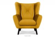 Fotele - Elegancki fotel uszak do salonu żółty MIRO - miniaturka - grafika 1