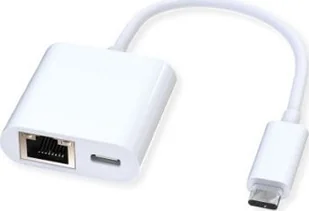 Adapter USB Roline Konwerter ROLINE USB 3.2 Gen 2 na Gigabit Ethernet, 1x port PD - Adaptery i przejściówki - miniaturka - grafika 1