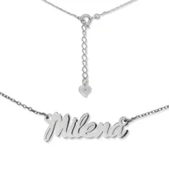 Naszyjniki - Naszyjnik srebrny Ag 925 imię Milena MILENA/CEL/R - miniaturka - grafika 1