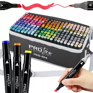 Kredki, ołówki, pastele i pisaki - MARKERY ALKOHOLOWE ProTONE PRO ZESTAW 204SZT TOUCH + TORBA MDS-204 - miniaturka - grafika 1
