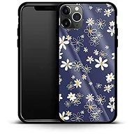 Etui i futerały do telefonów - Luksusowe etui na telefon komórkowy Navy Daisies Apple iPhone 11 Pro Max - miniaturka - grafika 1