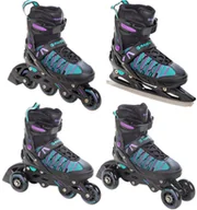 Wrotki - Rolki Wrotki Łyżwy 4w1 Raven Cande Black 38-42 - miniaturka - grafika 1