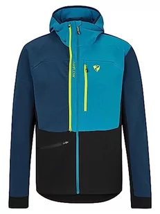 Ziener Męska kurtka hybrydowa/aktywna NIKADO | oddychająca, wiatroszczelna, wentylacyjna, hale navy.teal crystal, 58 - Kurtki męskie - miniaturka - grafika 1