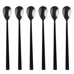 Kulig Zestaw łyżeczek coctailowych Piano black w pudełku 29613 6 szt. - Zestawy sztućców - miniaturka - grafika 1