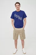 Koszulki męskie - G-Star Raw t-shirt bawełniany z nadrukiem - miniaturka - grafika 1