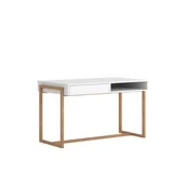 Biurka - Biurko Białe Oslo Vivaldi Meble Biały, Buk - miniaturka - grafika 1