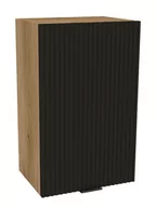 Meble kuchenne - Szafka Wisząca Presto 45X72 Cm Płyta Laminowana Dąb Evoke/Lamela Czarny - miniaturka - grafika 1