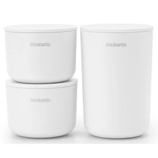 Brabantia Zestaw akcesoriów łazienkowych ReNew Biały - Akcesoria łazienkowe - miniaturka - grafika 1