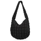 Torebki damskie - BETLEWSKI Torebka Damska CLOUDY Czarna Pikowana A4 Pojemna - miniaturka - grafika 1