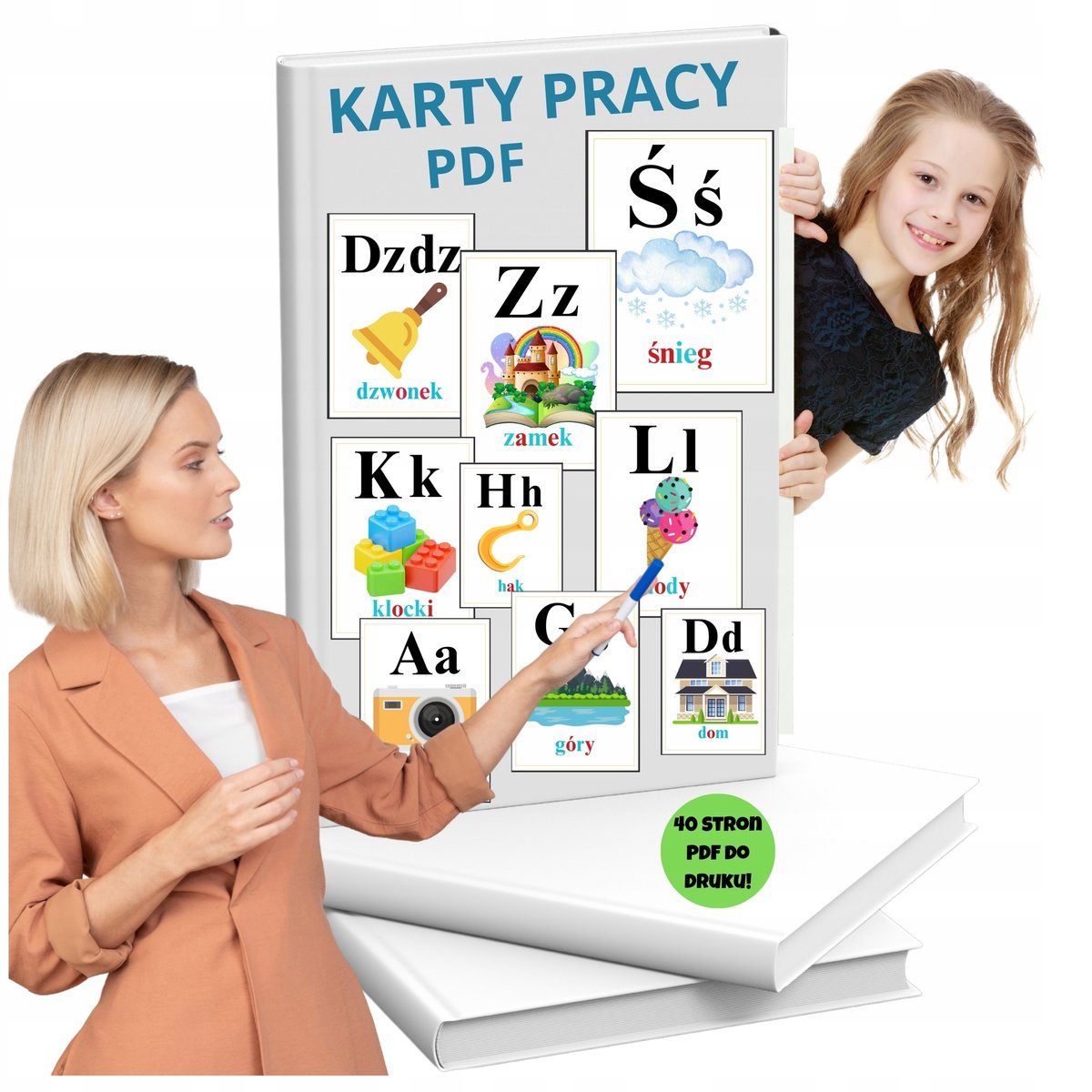 POMOCE DYDAKTYCZNE PDF TABLICE LITERY KARTY PRACY KLASY 1-3 DO DRUKU