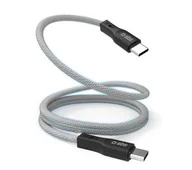 Kable USB - SBS USB-C - USB-C  60W 1m Szary - miniaturka - grafika 1