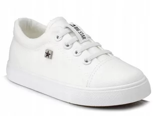 Trampki dziecięce Big Star BIAŁE DD374074 R28 - Buty dla dziewczynek - miniaturka - grafika 1