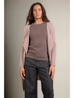 Swetry damskie - Perfect Cashmere Kaszmirowy kardigan "Abigail" w kolorze szarobrązowym - miniaturka - grafika 1