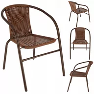 Fotele i krzesła ogrodowe - KRZESŁO OGRODOWE balkonowe na balkon taras TECHNORATTAN fotel BISTRO - miniaturka - grafika 1