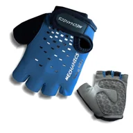 Rękawiczki rowerowe - Rękawiczki rowerowe KITTY Mechanics junior rozm.5 niebieskie - miniaturka - grafika 1
